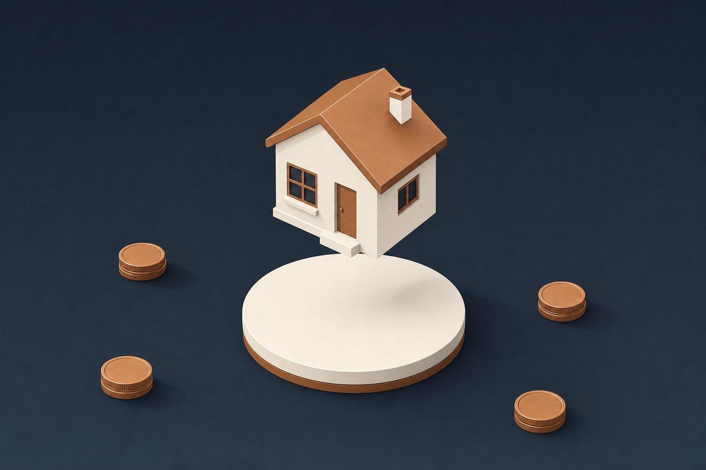 Clés de maison posées sur un dossier de financement immobilier et un acte notarié